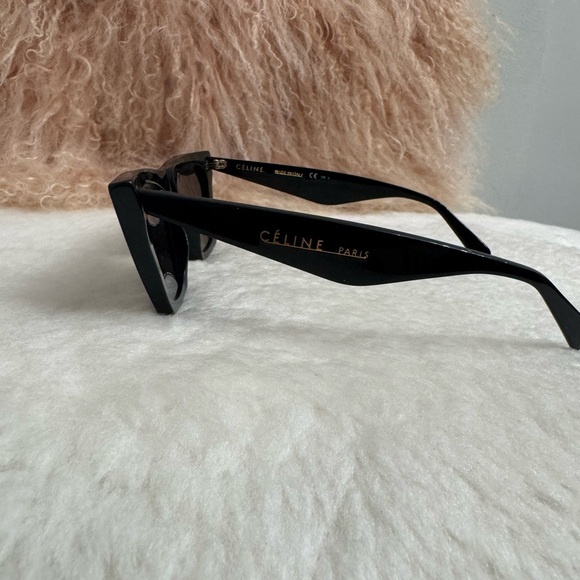Used AUTHENTIC excellent great condition Céline EDGE all black sunglasses - Picture 12 of 15